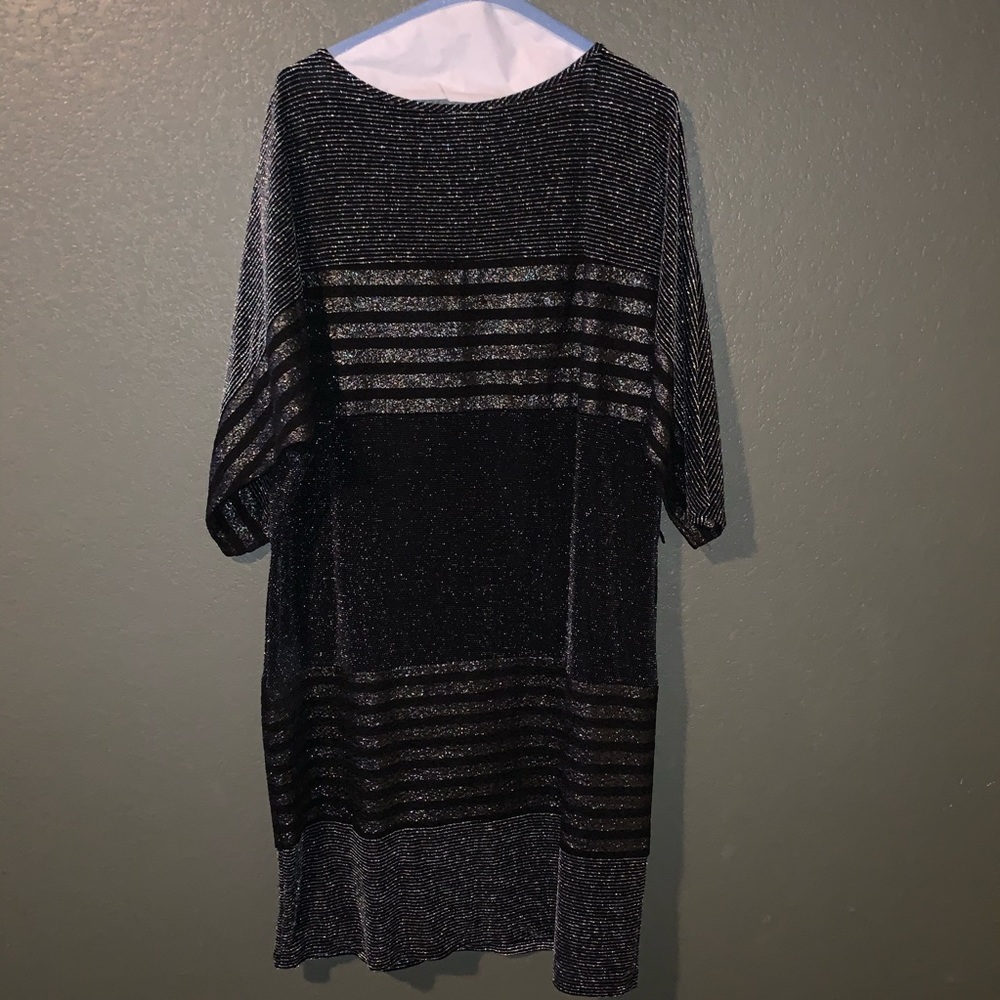 Sparkly black and silver dress
